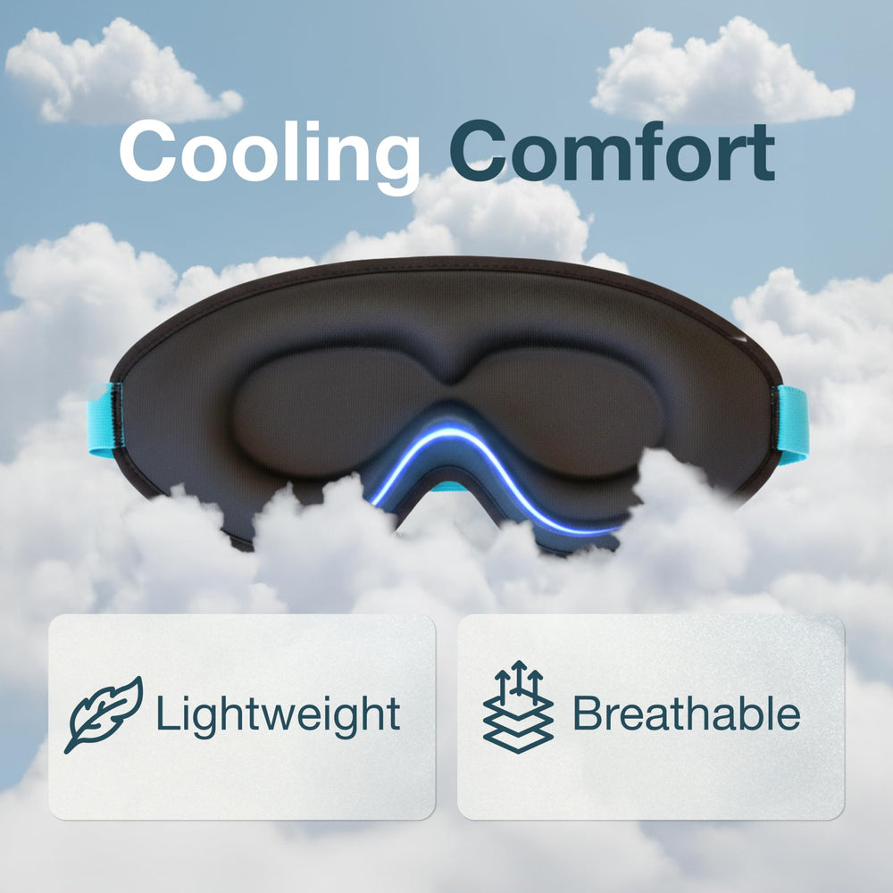MyHalos Sleep Mask creates a dark environment for better rest