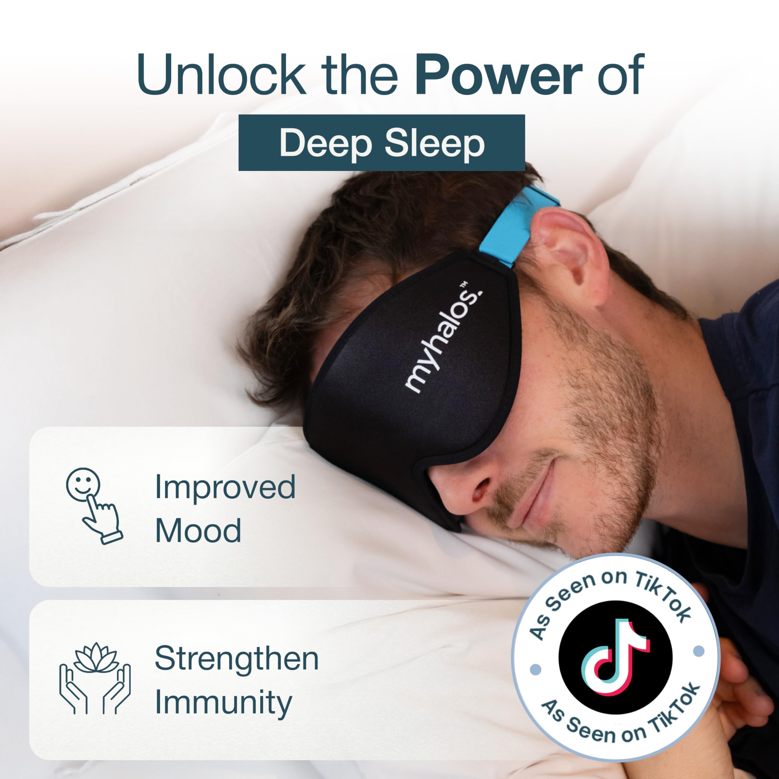 MyHalos Sleep Mask travel-ready and compact for trips