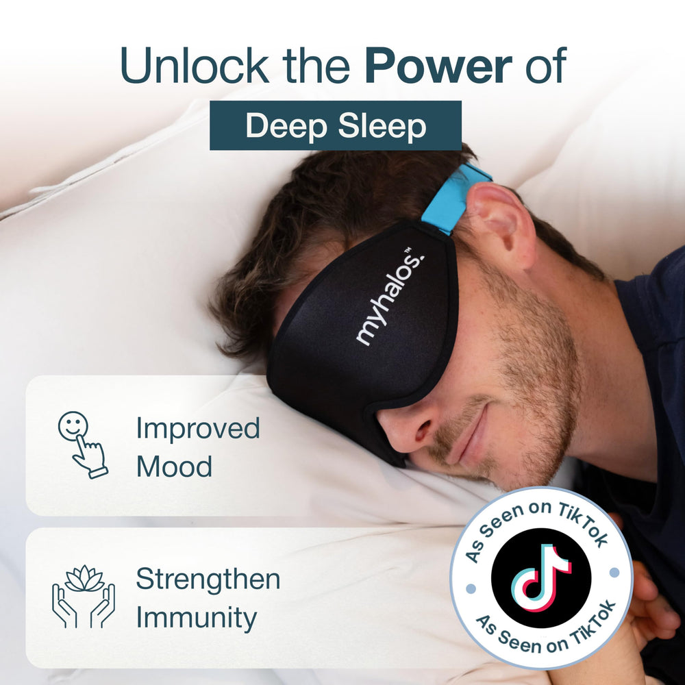 MyHalos Sleep Mask travel-ready and compact for trips