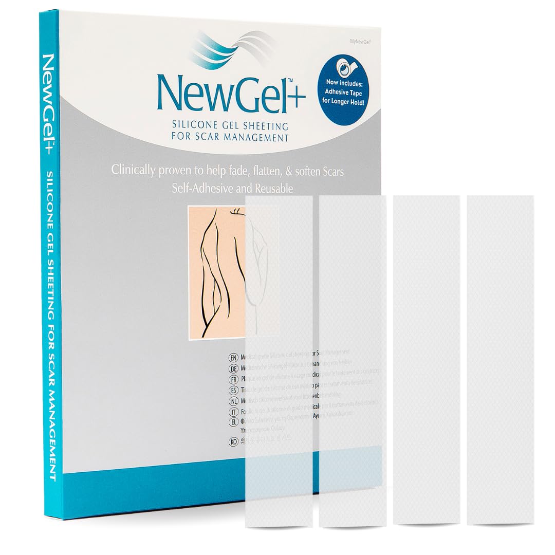 MyNewGel Advanced Scar Sheet in clear packaging for easy identification