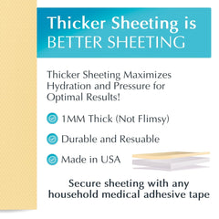 MyNewGel beige sheet cut-to-fit for personalized scar coverage