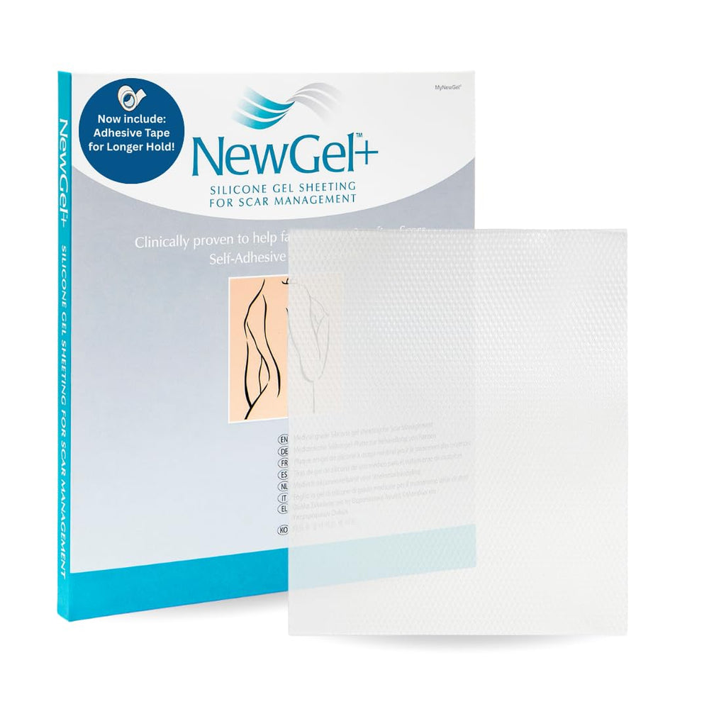 MyNewGel Advanced silicone scar tape 5x6 clear sheet for irregular scars