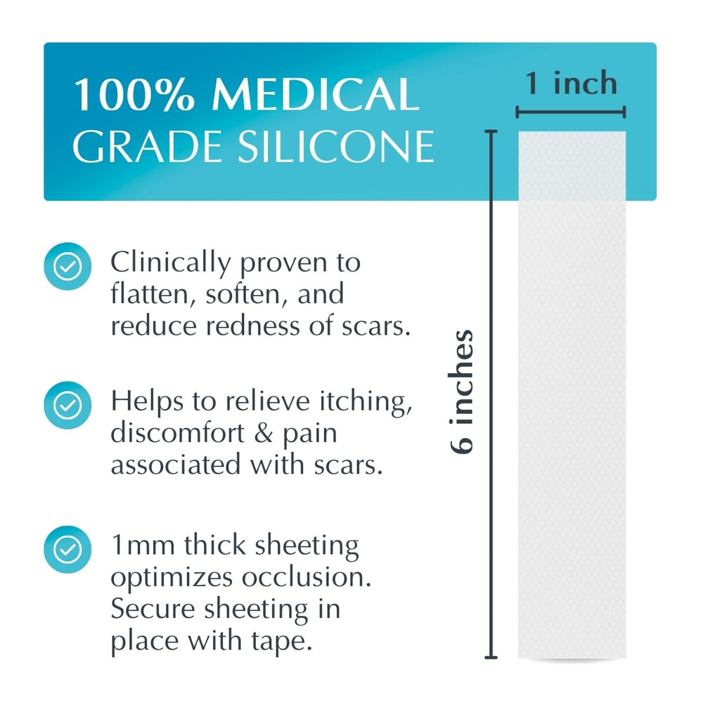 MyNewGel post-surgical scar sheet ready for daily use