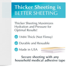 MyNewGel scar sheet applied on skin demonstrates discreet, comfortable wear