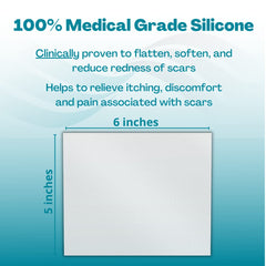 MyNewGel scar tape application close-up with self-adhesive backing