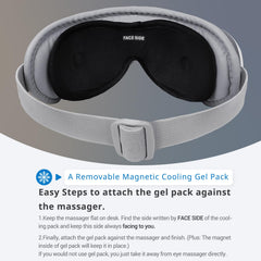 Mynt 5-Mode Heated Eye Massager control panel and buttons for customization.