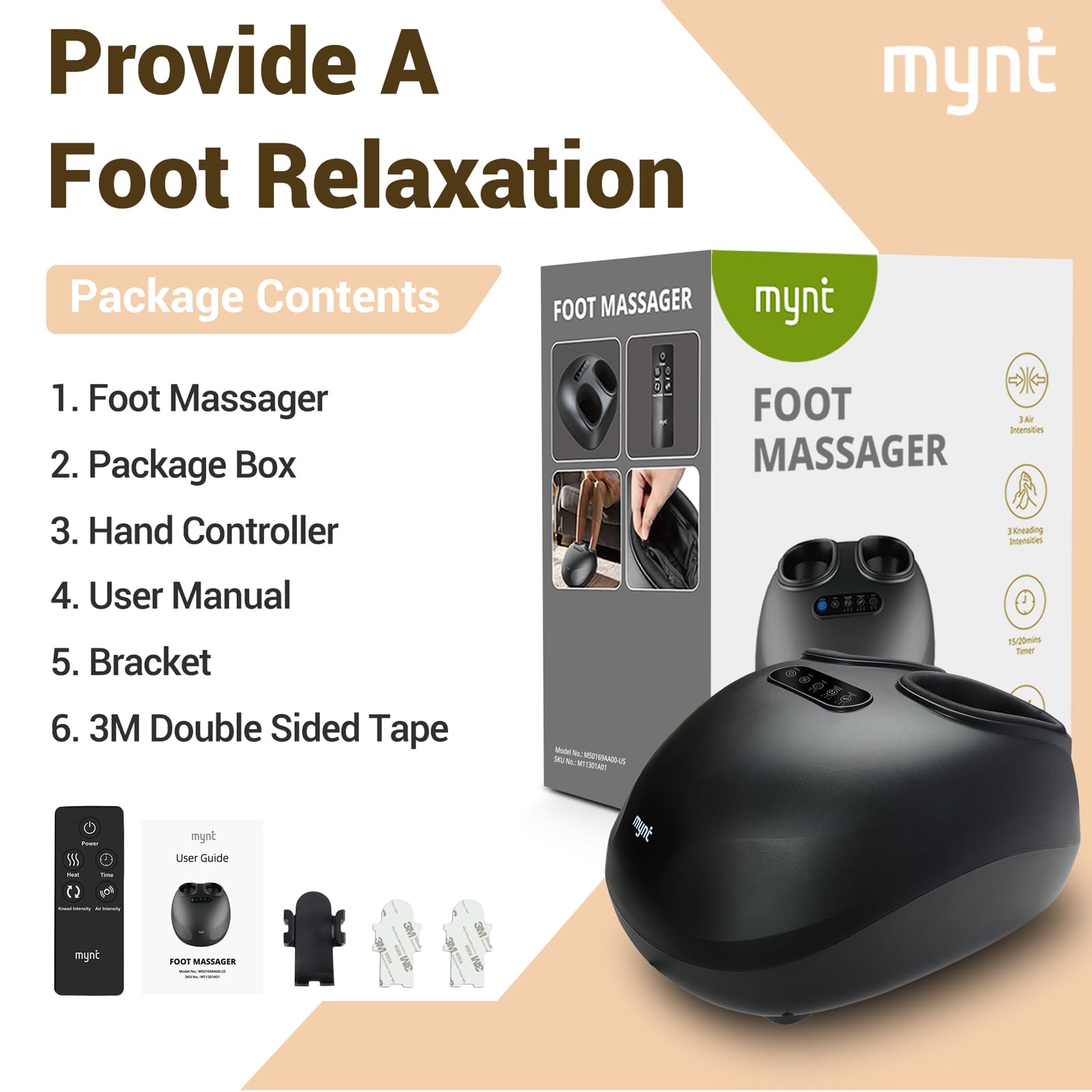 Home or office use with Mynt Shiatsu Massager on a desk setup