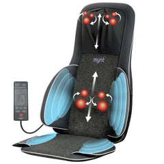Mynt Shiatsu neck and back massager on chair for targeted relief