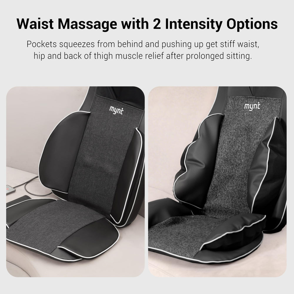 Portable chair pad setup on a typical office chair