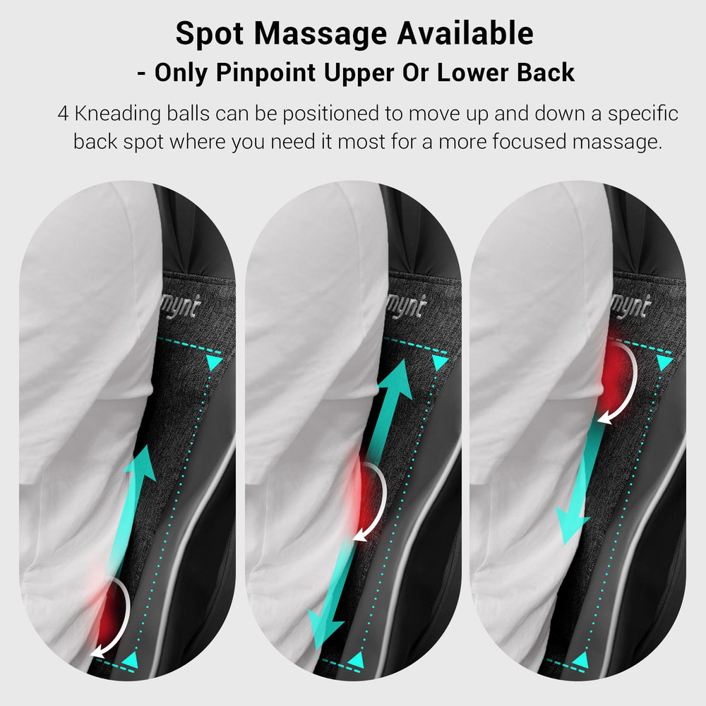 Waist pockets on Mynt massager with two intensity levels