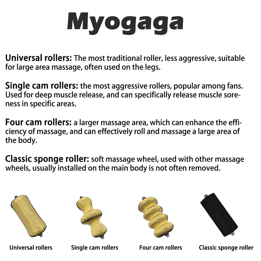Myogaga arm and forearm massager supports targeted relief.
