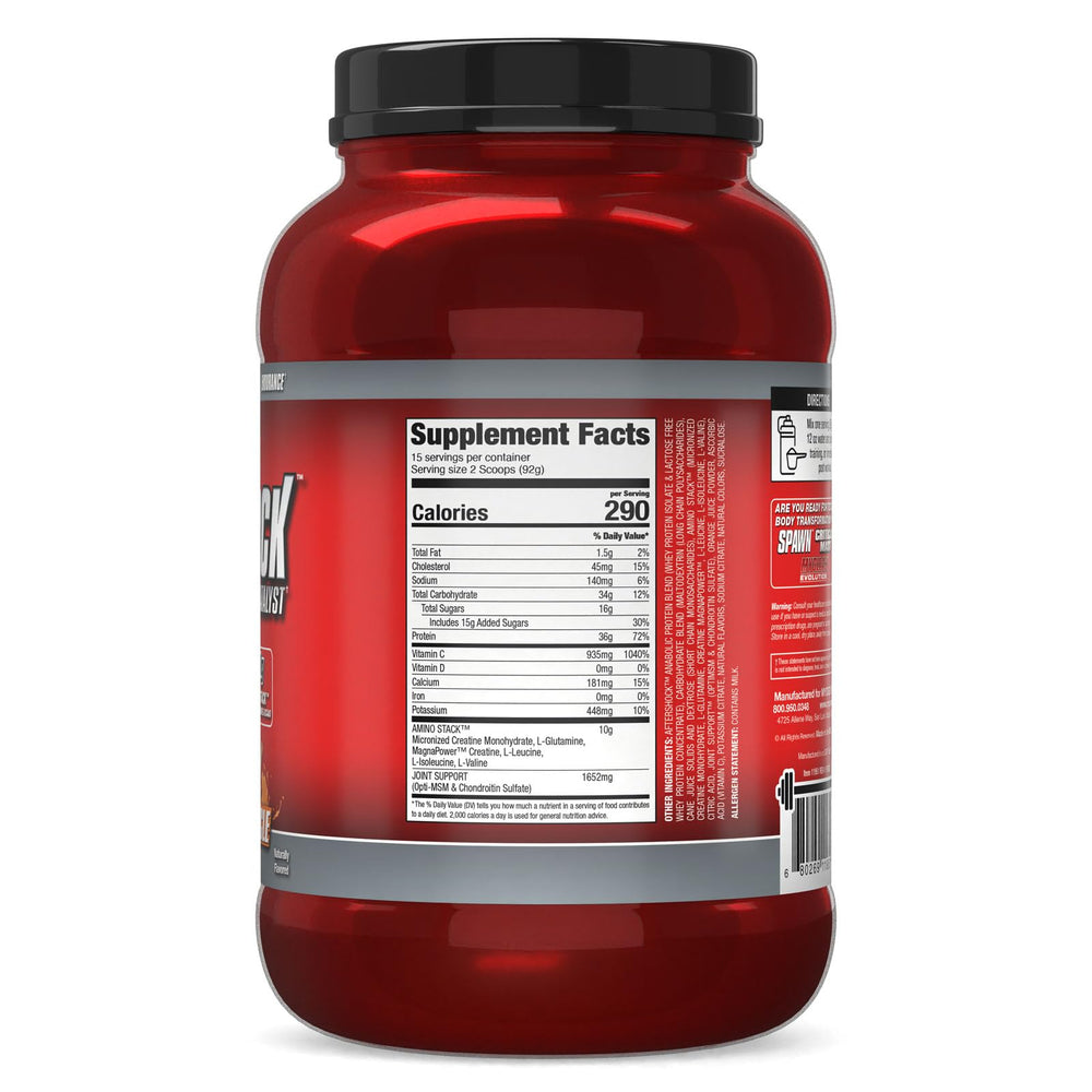 Prepared Aftershock shake setup for convenient post-workout recovery