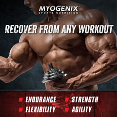 Myogenix Aftershock Wildberry Blast shaker ready after training