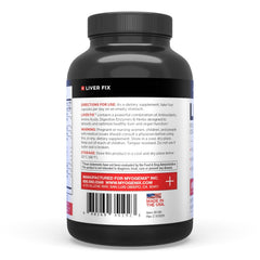 Myogenix Liver Fix digestive enzymes and bile salts aiding digestion and nutrient absorption.
