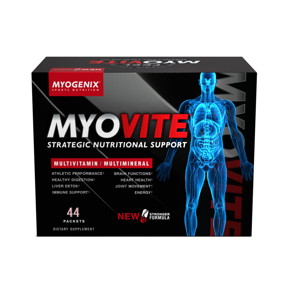 Myogenix Myovite chelated minerals zinc and magnesium for absorption.