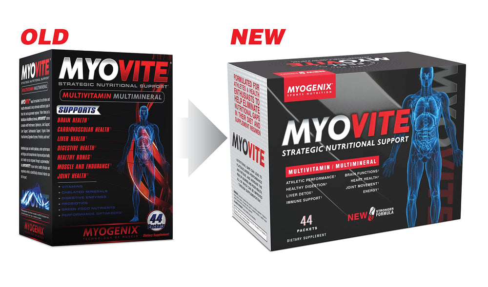 Myogenix Myovite pack back detailing the complete nutrient spectrum for daily wellness.