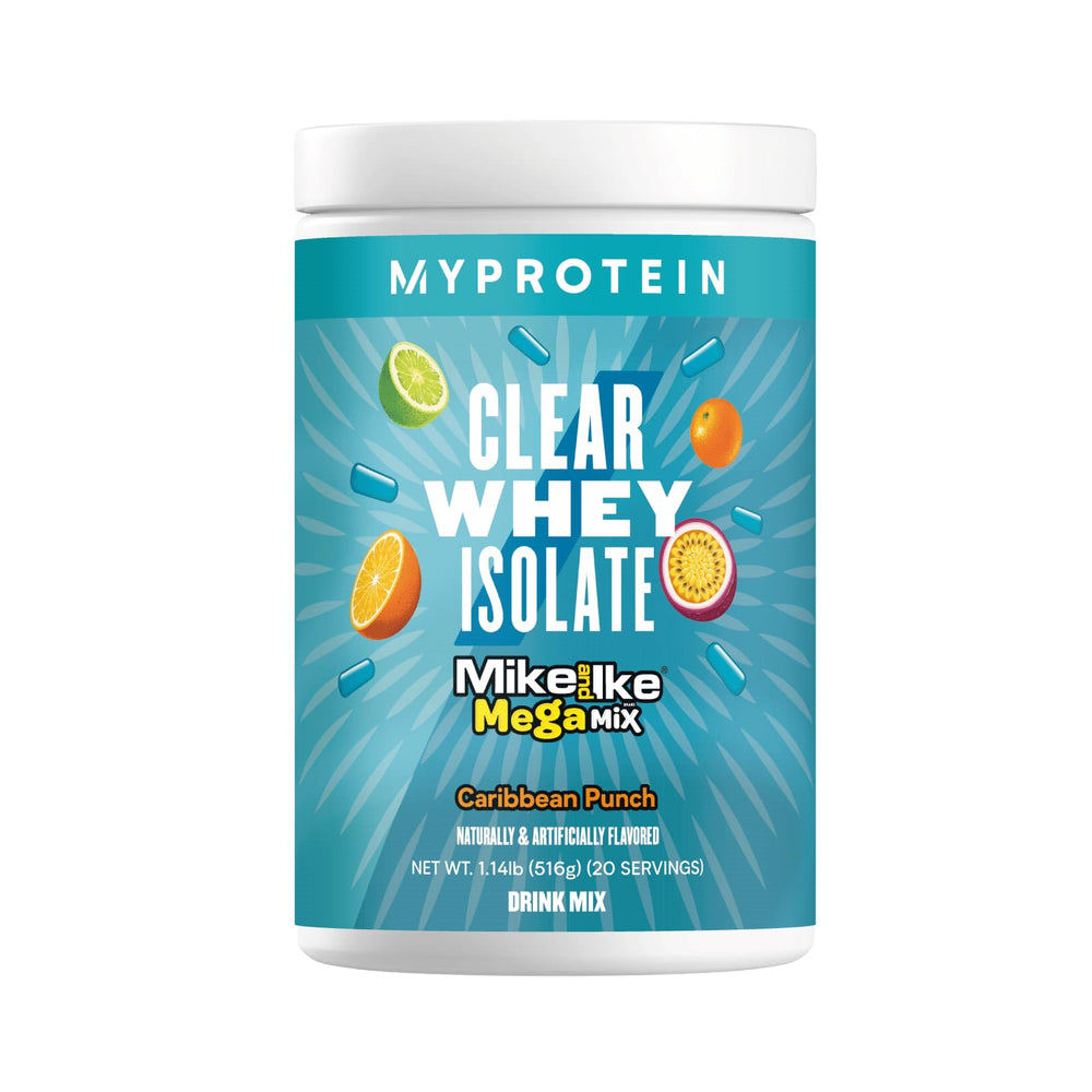 Myprotein Clear Whey Isolate Caribbean Punch bottle for a refreshing post-workout protein option