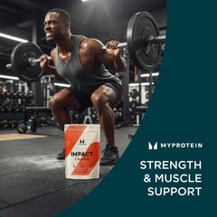 Myprotein Creatine Monohydrate Powder pouring out for easy mixing before workouts.
