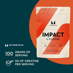 Myprotein Creatine Monohydrate Powder scoop highlighting convenient serving.