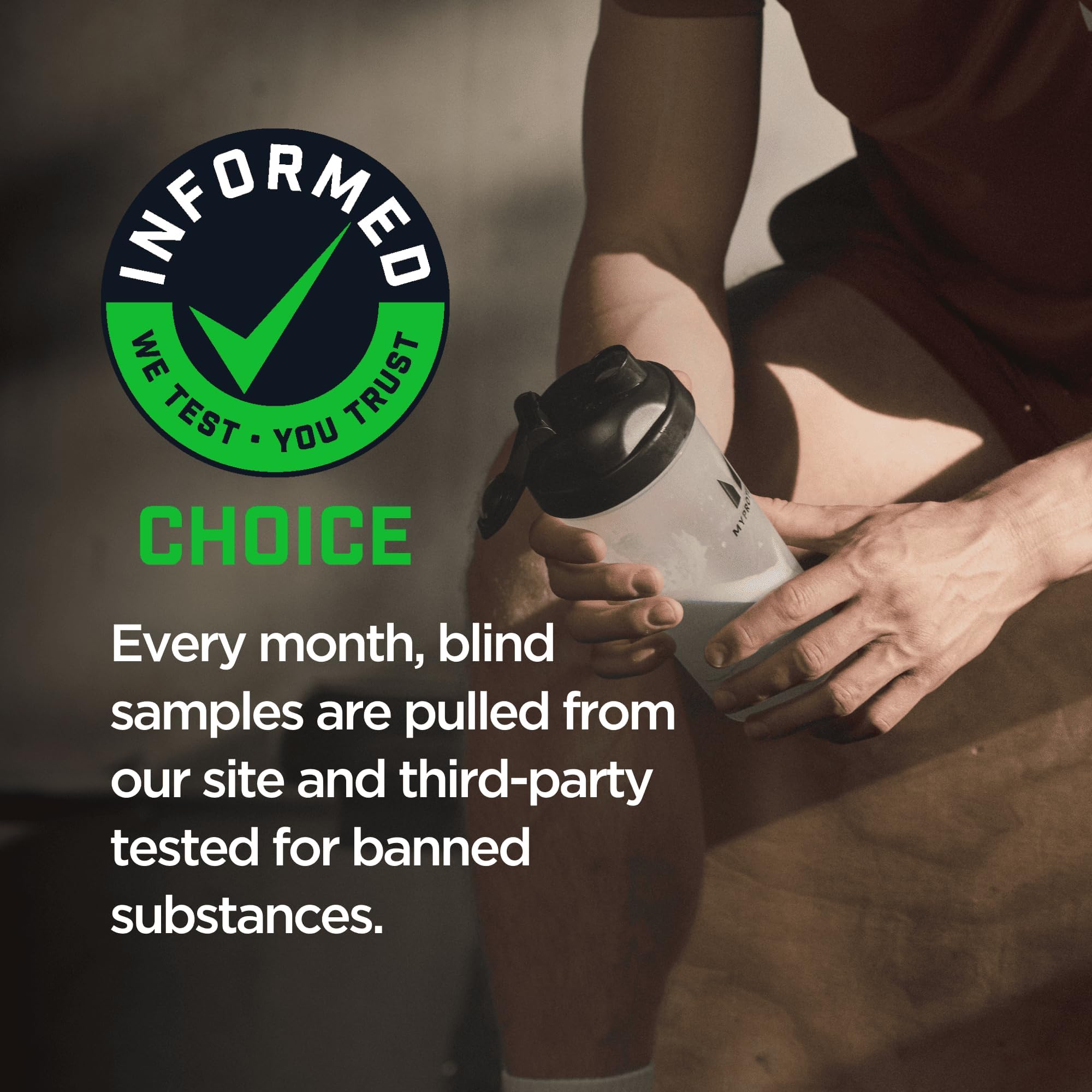 Myprotein creatine monohydrate setup for pre or post-workout routines.
