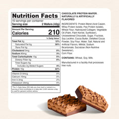 Myprotein Crispy Wafers chocolate filling closeup highlighting protein-packed indulgence