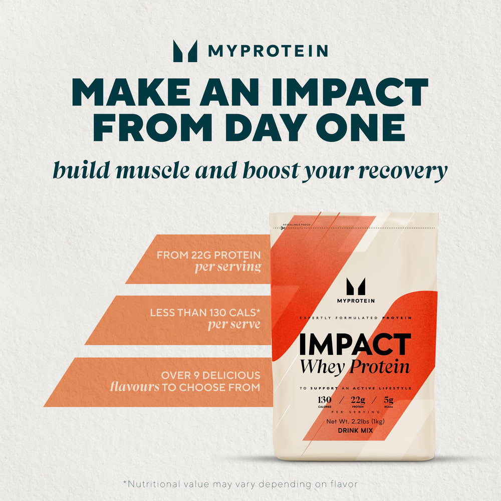 Shaker with Myprotein Impact Whey for quick post-workout recovery