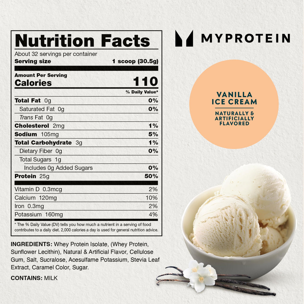 Shake with fruit garnish using Myprotein Impact Whey Protein Isolate