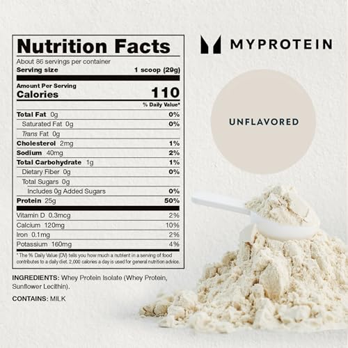 Scoop of powder with label visible for convenient post-workout nourishment.
