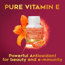 Front packaging of Myra E 400 IU Vitamin E for daily use.