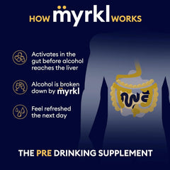 Myrkl AB001 formulation label highlighting probiotics and L-Cysteine
