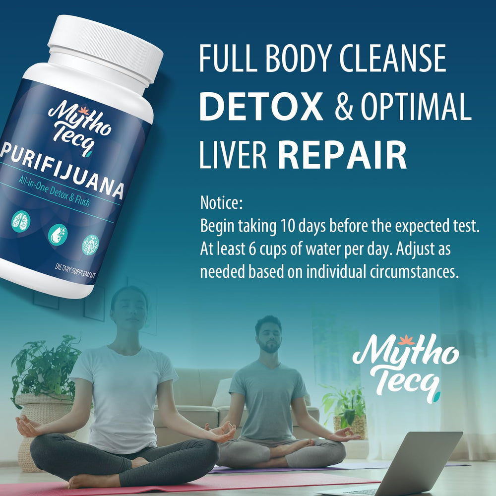 MythoTecq detox bottle with seal emphasizes quality assurance and safety
