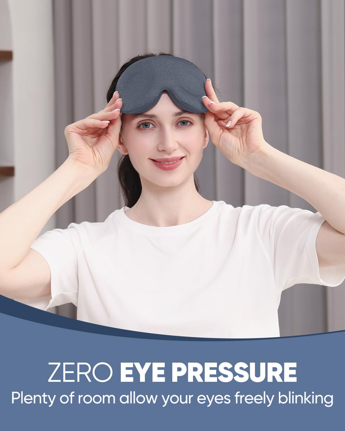 MZOO 3D sleep mask supports side sleepers with no bulge