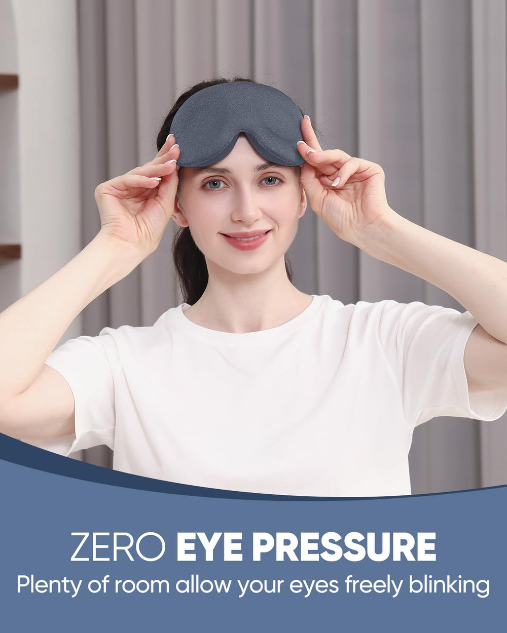 MZOO 3D sleep mask supports side sleepers with no bulge