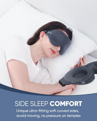 MZOO light-blocking eye mask with contoured cups blocks light