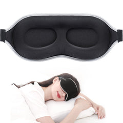 MZOO luxury sleep mask showing full-face blackout for daytime naps
