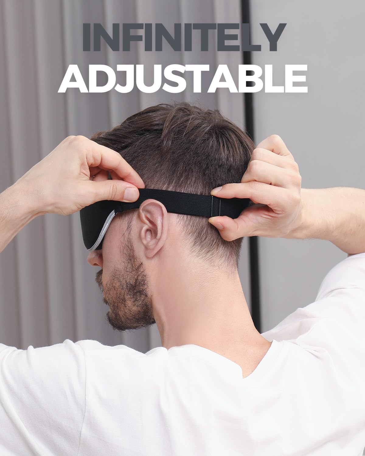 MZOO luxury sleep mask designed to be machine washable and durable