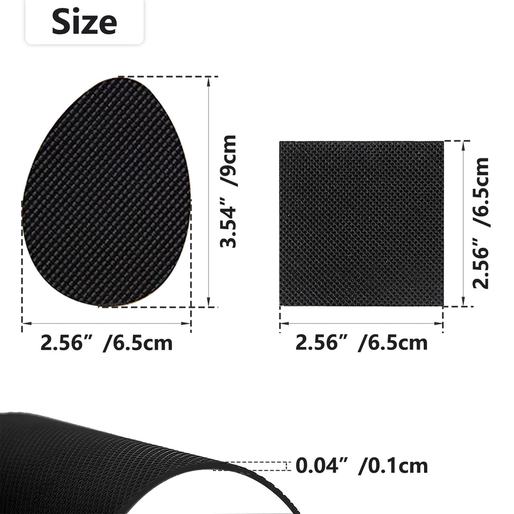 Inside view showing pads ready to be cut to fit the shoe.