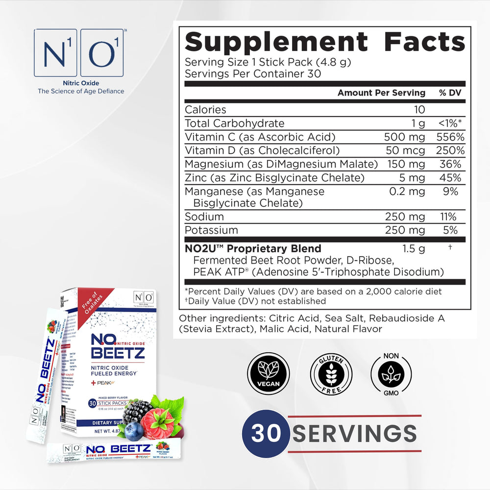 N1O1 N.O. Beetz athlete-ready powder for performance and recovery