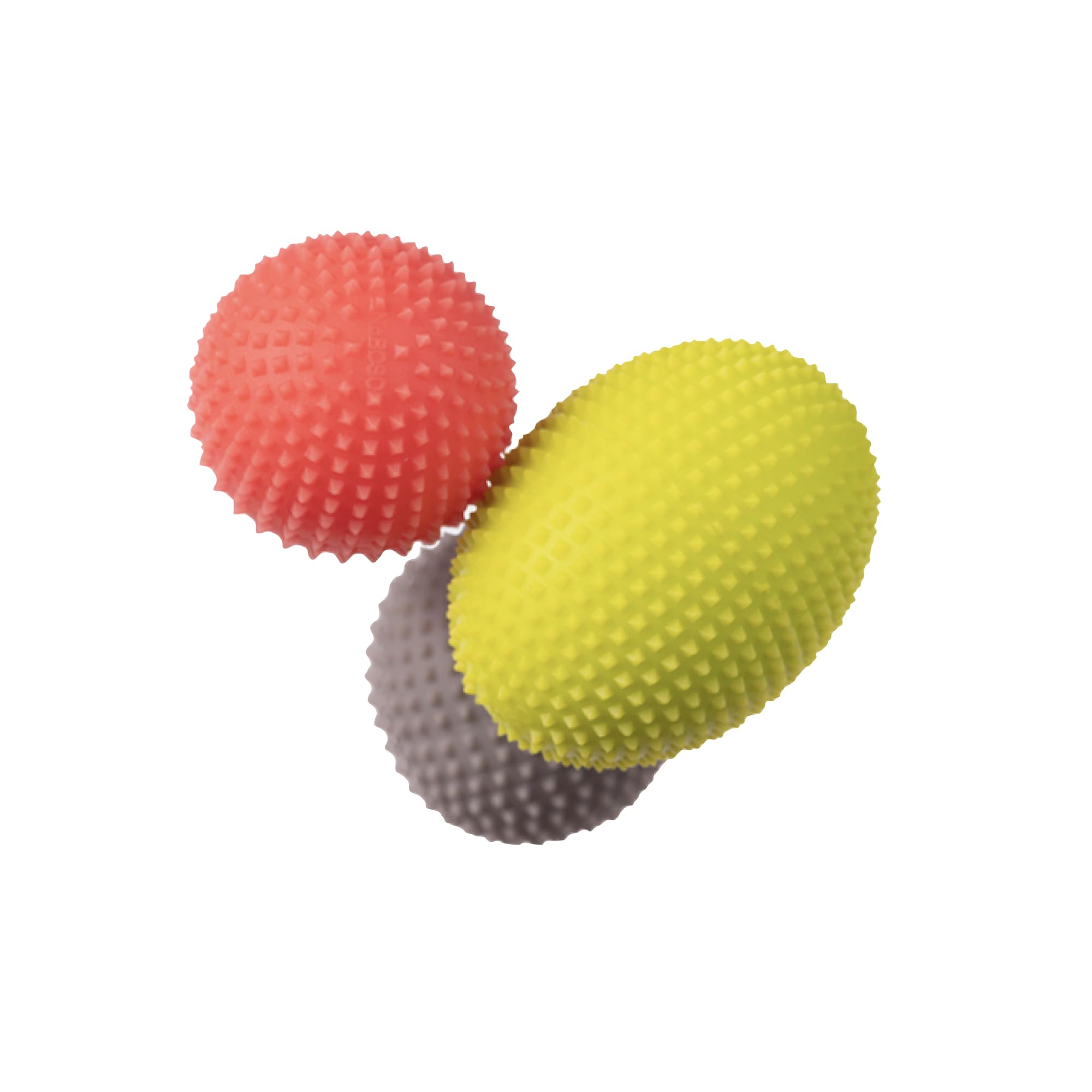 NABOSO Hand Activation Kit three balls with textured surface for enhanced proprioception and circulation.