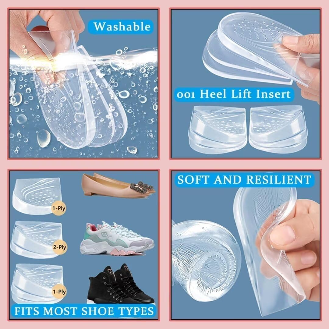 NADUSEP pair of heel wedge inserts demonstrates complete set.