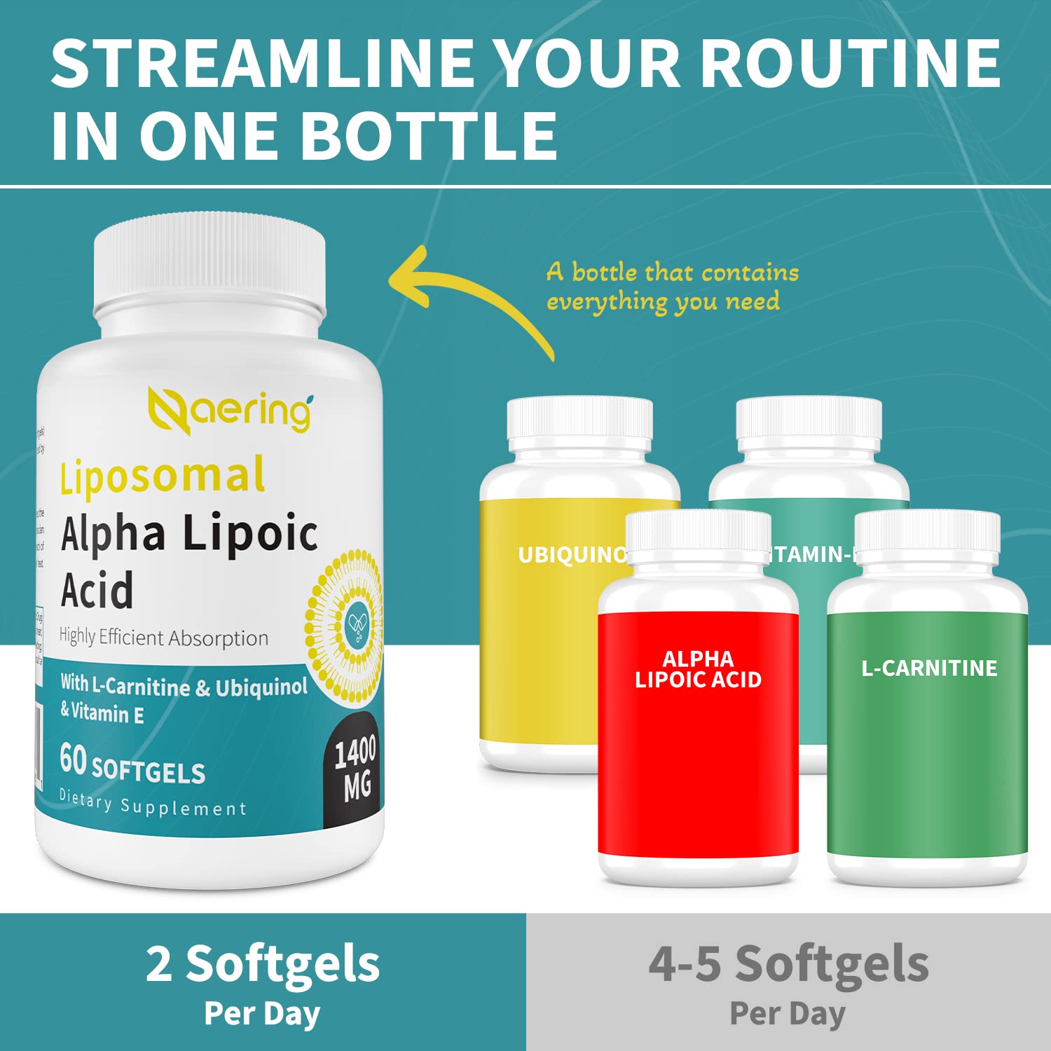 Naering liposomal visualization with liposome illustration showing enhanced delivery
