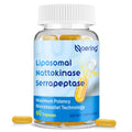 Naering Liposomal Nattokinase 12,000 FU & Serrapeptase 360,000 SPU Enzyme Supplement – 60 Capsules