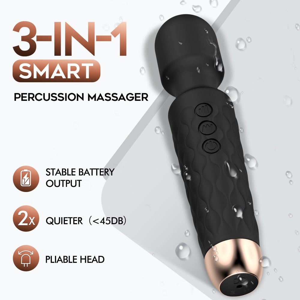 Naetxoa Wireless-charging massager charges via USB for convenient recharging on the go.