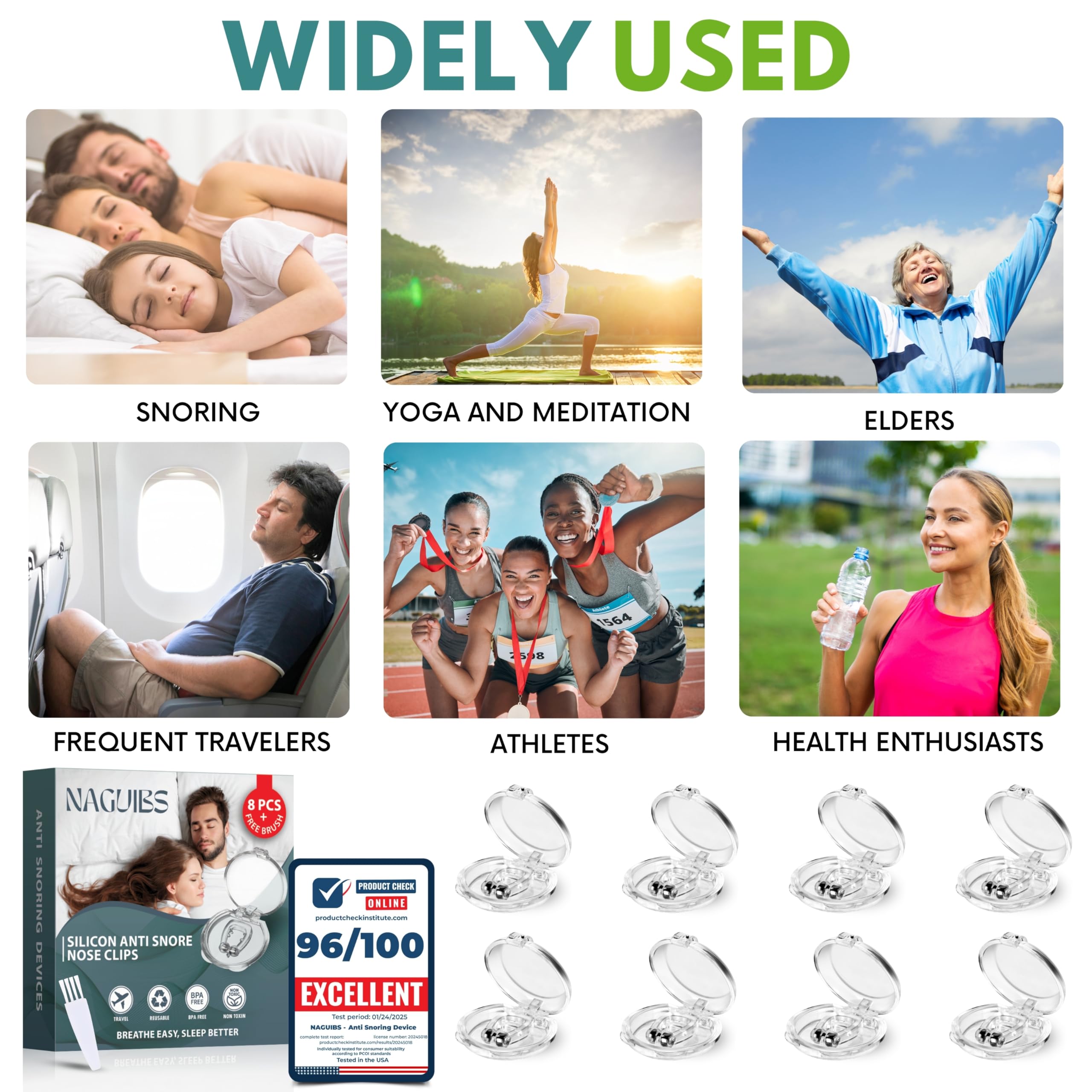 NAGUIBS BPA-free snore device for safe, reusable sleep aids.