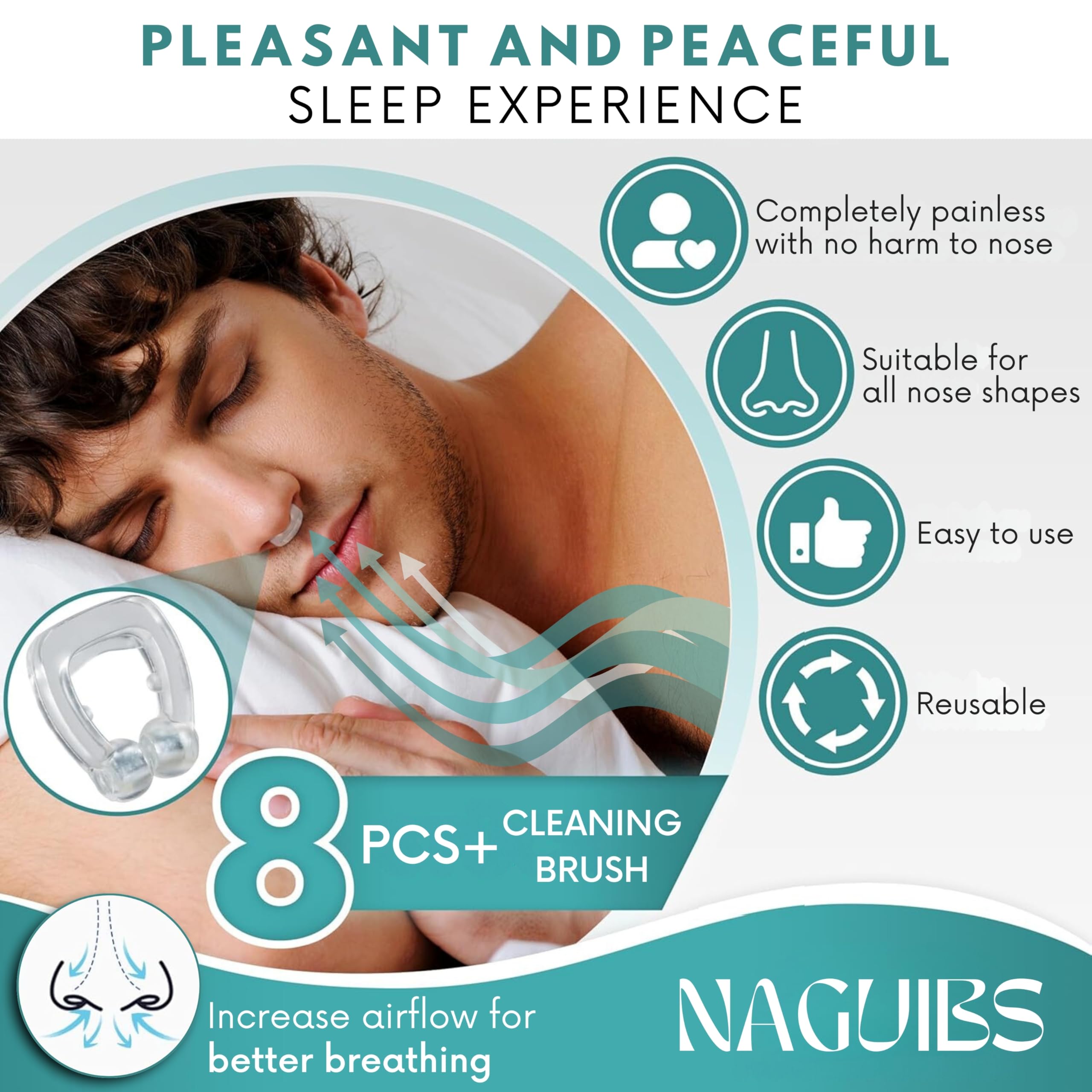 NAGUIBS Christmas gift set with magnetic clips for the whole family.