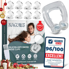 NAGUIBS magnetic nose clip 8-pack for easier breathing at night.