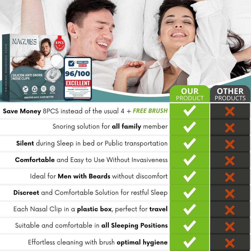 NAGUIBS soft silicone nose clip designed for comfortable use.