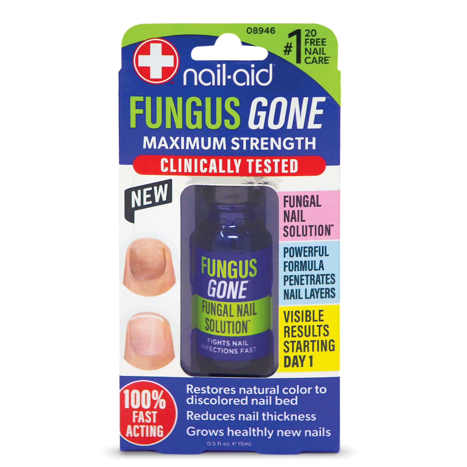 Nail-Aid HongosFuera Limón Eucalipto: bote con absorción rápida en uñas