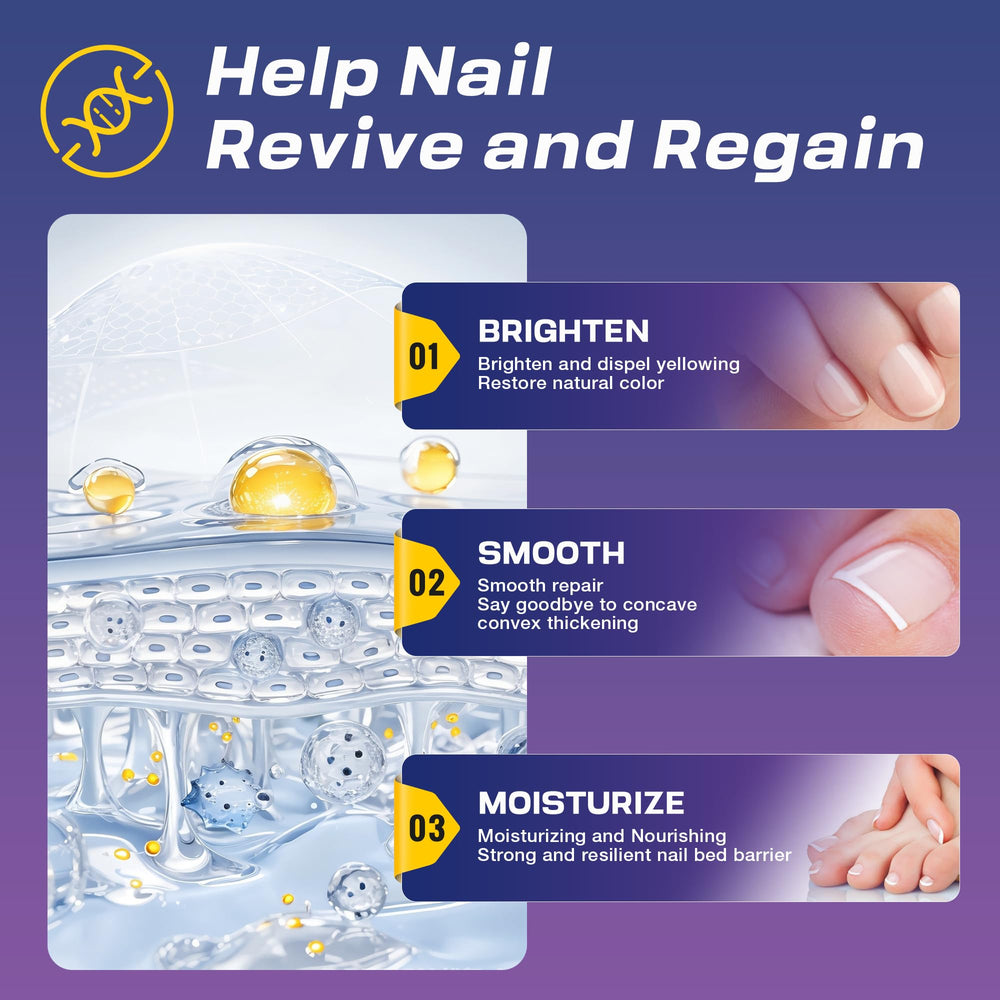 NailFix-treated nails appear smoother and healthier in close-up.