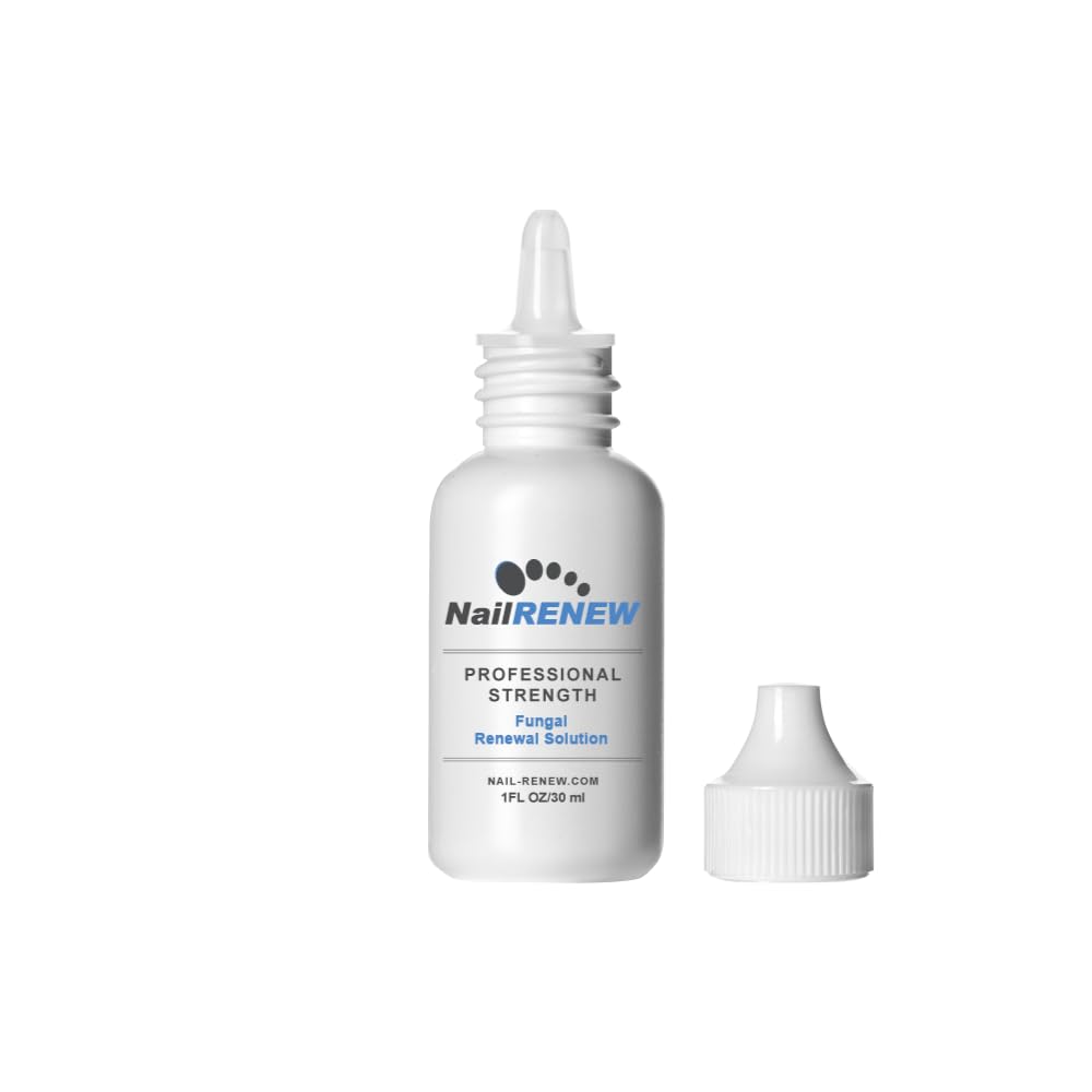 NailRENEW antifungal bottle pour showing easy application for nails